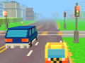 Cluiche Pixel Road Taxi Depot