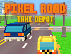 Game Pixel Road Taxi Depot online.