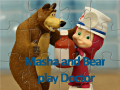 Cluiche Masha and Bear Play Doctor