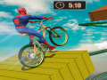 Cluiche Superhero BMX Space Rider