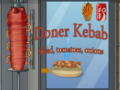 Cluiche Doner Kebab Salad, Tomatoes, Onions