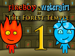 Cluiche Fireboy and Watergirl 1: The Forest Temple