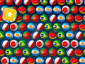 Cluiche Bubble Shooter World Cup