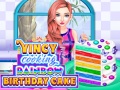 Cluiche Vincy Cooking Rainbow Birthday Cake