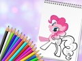 Cluiche Cute Pony Coloring Book