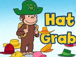 Game Curious George Hat Grab online.
