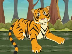 Game Tiger Jigsaw online.