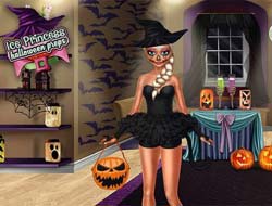 Game Ice Queen Halloween Party online