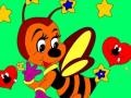 Game Kid`s coloring: Little bee