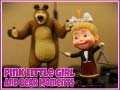 Cluiche Pink Little Girl and Bear Moments