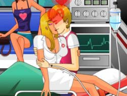 Game Nurse kissing online.