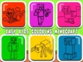 Cluiche Easy Kids Coloring Minecraft