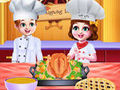 ເກມ Chef Twins Thanksgiving Dinner Cooking