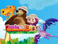 Game Masha and The Bear dinosaur