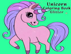 Game Unicorn Coloring Book Glitter online