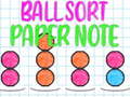 Game Ball Sort Paper Note