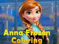 Cluiche Anna Frozen Coloring