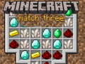 Cluiche Minecraft Match Three