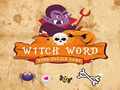 Cluiche Witch Word Halloween Puzzel Game