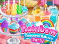 Cluiche Rainbow Desserts Bakery Party