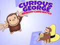 Cluiche Curious George Memory Card Match