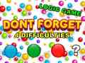 Game Dont Forget