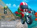 Cluiche Crazy 2 Player Moto Racing