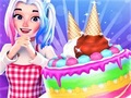 Cluiche Cute Doll Cooking Cakes