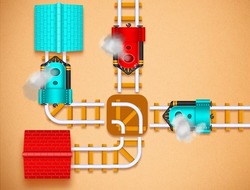 Game Rail Maze Puzzle online.