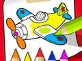 Cluiche Coloring Book: Cute Plane