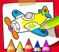 Game Coloring Book: Cute Plane online