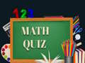 Game Math Quiz 