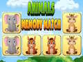 Cluiche Animals Memory Match