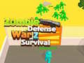 Cluiche Zombie defense War Z Survival 