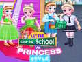 Cluiche Little Girls School vs Princess Style