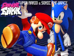 Game Super Mario & Sonic FNF Dance online.
