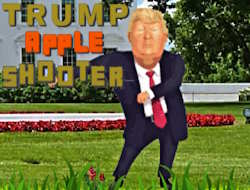 Game Trump Apple Shooter online.