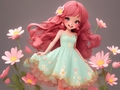 Game Coloring Book: Flower Dress