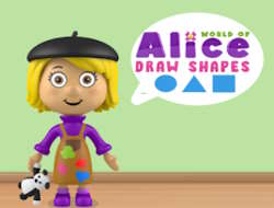 Game World of Alice Draw Shapes online.
