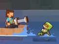 Cluiche Pirate Block Craft Monster Shooter