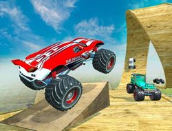 Game Mega Ramp Monster Truck Race online.