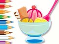 Game Coloring Book: Ice Cream Sundae