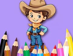 Game Coloring Book: Cowboy online.