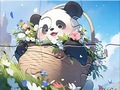 Game Jigsaw Puzzle: Blanket Panda