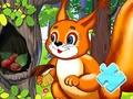 Game Jigsaw Puzzle: Squirrel Hide Food
