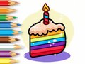 Cluiche Coloring Book: Birthday Cake