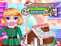 Game Christmas House Cake Recipe online.