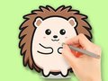 Cluiche Coloring Book: Cute Hedgehog