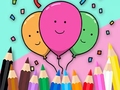 Cluiche Coloring Book: Celebrate-Balloons