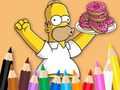 Cluiche Coloring Book: Simpson Doughnut